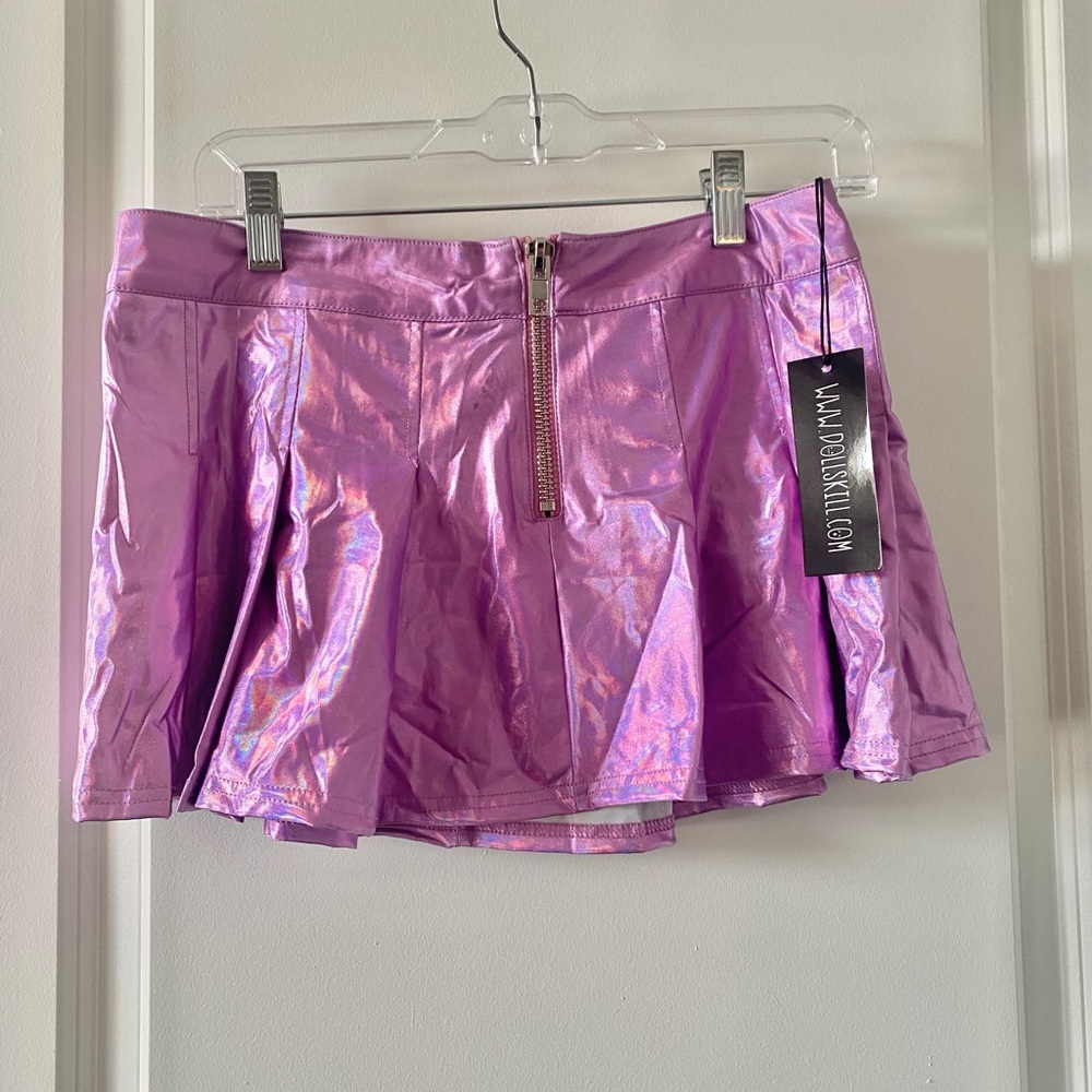 HOLOGRAPHIC MINI SKIRT